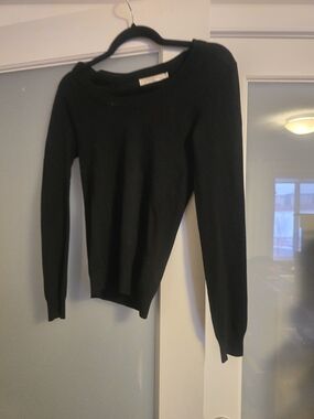 Guess by Marciano Black Off-the-Shoulder Sweater